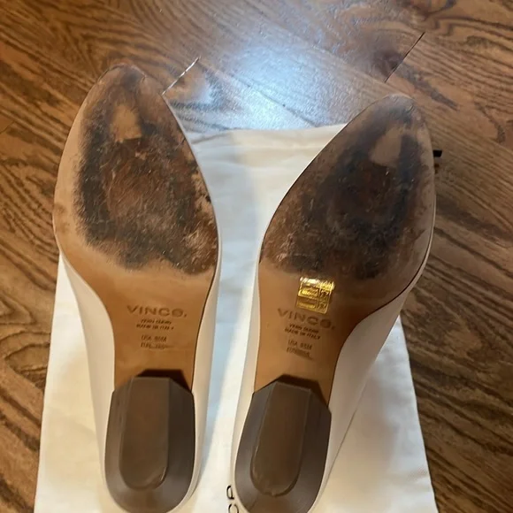 Vince White mules - Picture 3 of 4